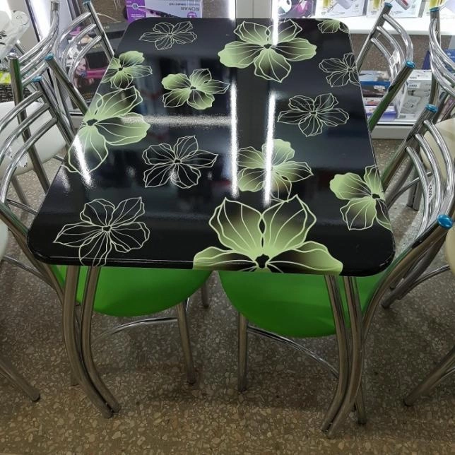 Комплект Стол Беатрис камелия зеленый + стул Прага