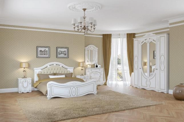 Спальня Александрина 4Д белая